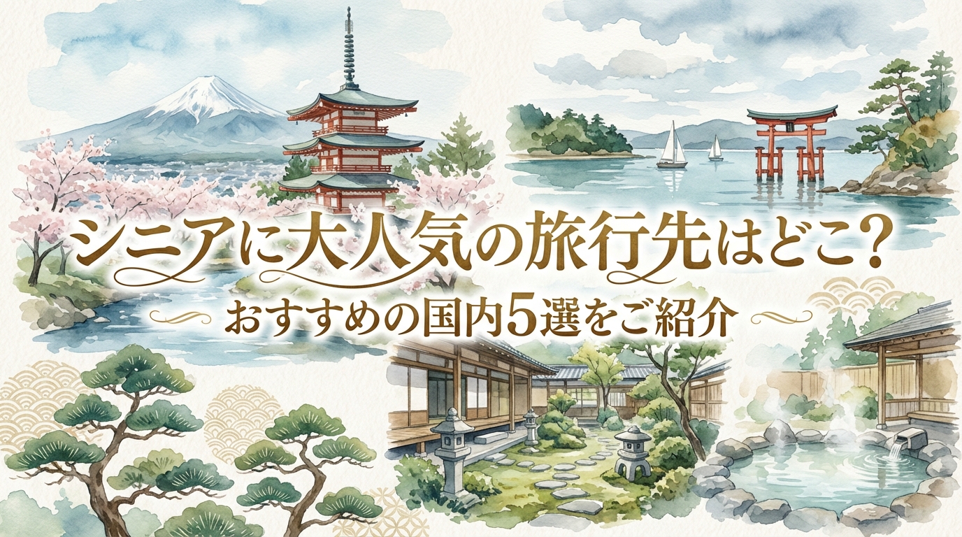 シニアに大人気の旅行先はどこ？おすすめの国内5選をご紹介
