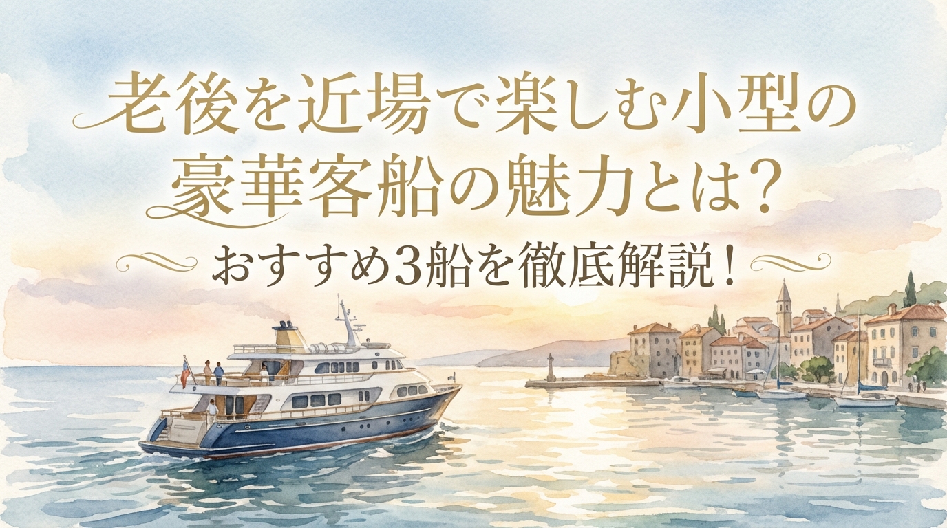 老後を近場で楽しむ小型の豪華客船の魅力とは？おすすめ3船を徹底解説！