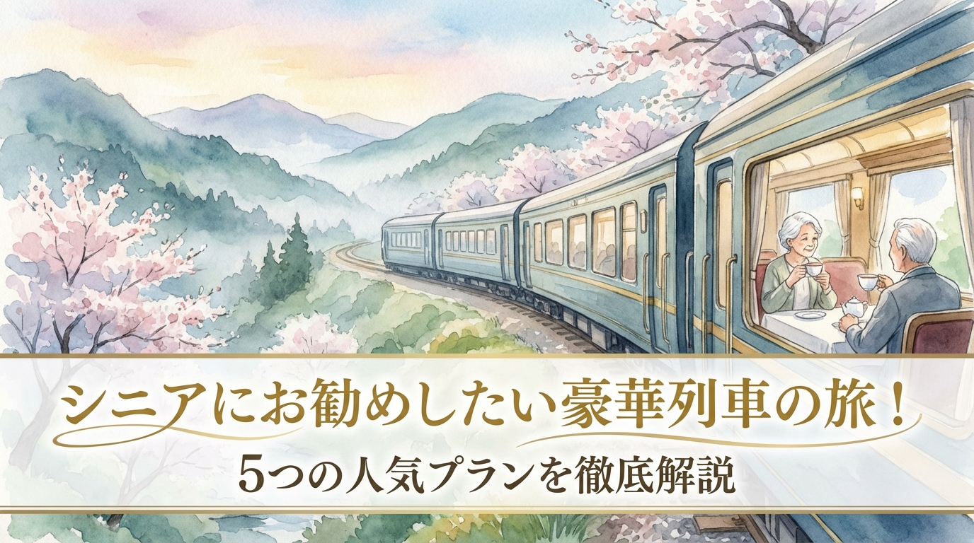 シニアにお勧めしたい豪華列車の旅！5つの人気プランを徹底解説