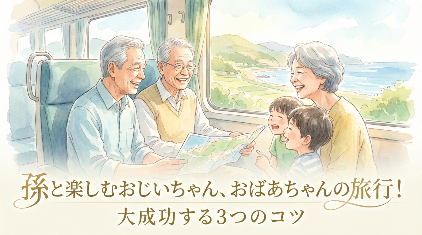 孫と楽しむおじいちゃん、おばあちゃんの旅行！大成功する3つのコツ