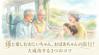 孫と楽しむおじいちゃん、おばあちゃんの旅行！大成功する3つのコツ