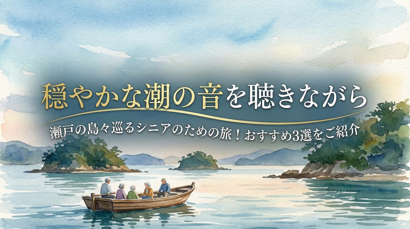 穏やかな潮の音を聴きながら、瀬戸の島々巡るシニアのための旅!おすすめ3選をご紹介